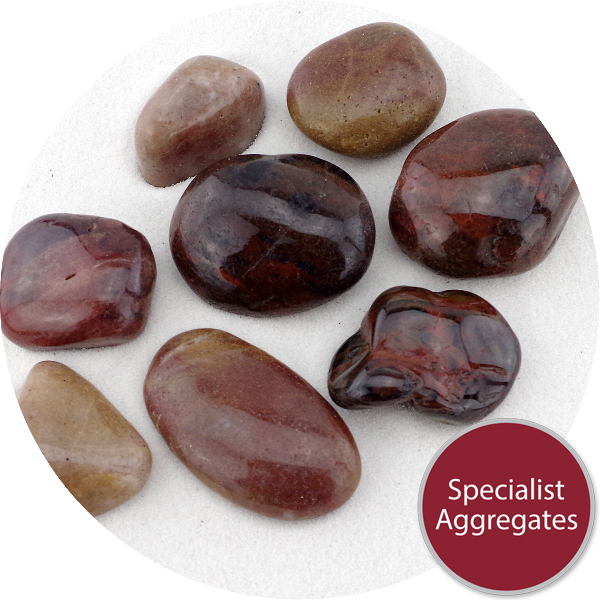 Chinese Pebbles - Polished Red Granite